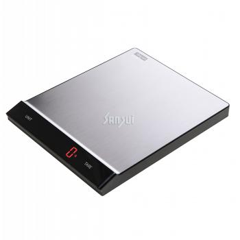 Digital Kitchen Scale with Stainless Steel Platform (Red LED Display)
